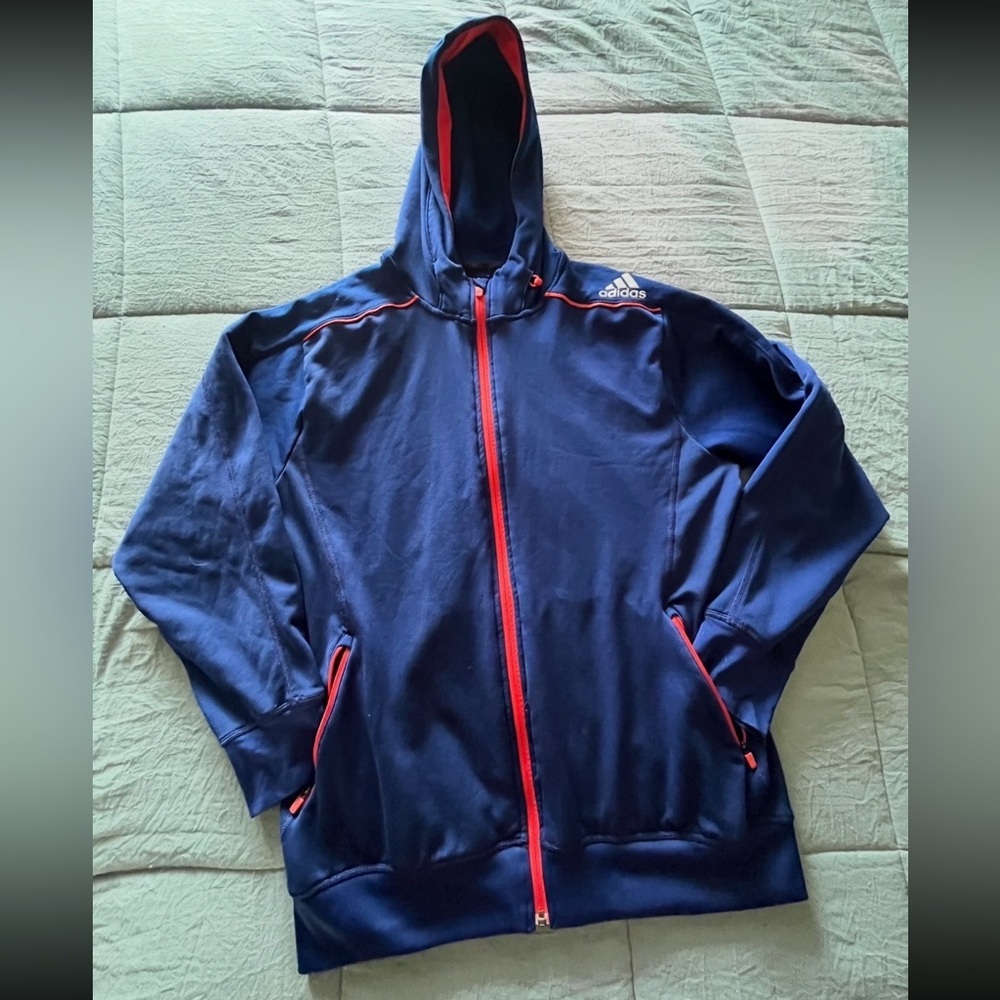 Adidas Blue Zip Up Jacket